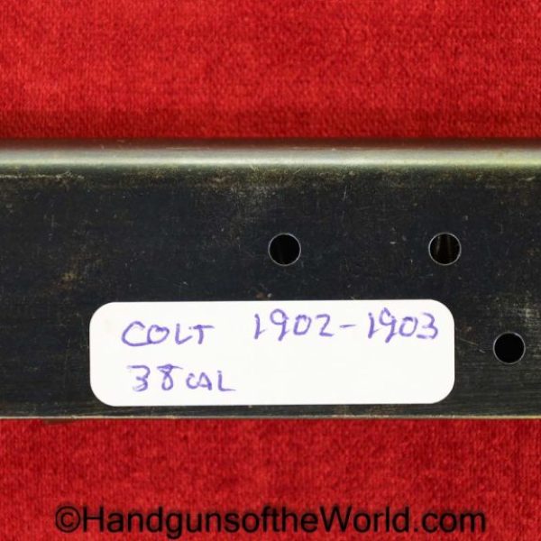 Colt, 1902, 1903, .38, Magazine, Clip, Mag, Original, Collectible, Handgun, Pistol, acp, auto, 38, Americana, American, America, USA, US, Real, Vintage