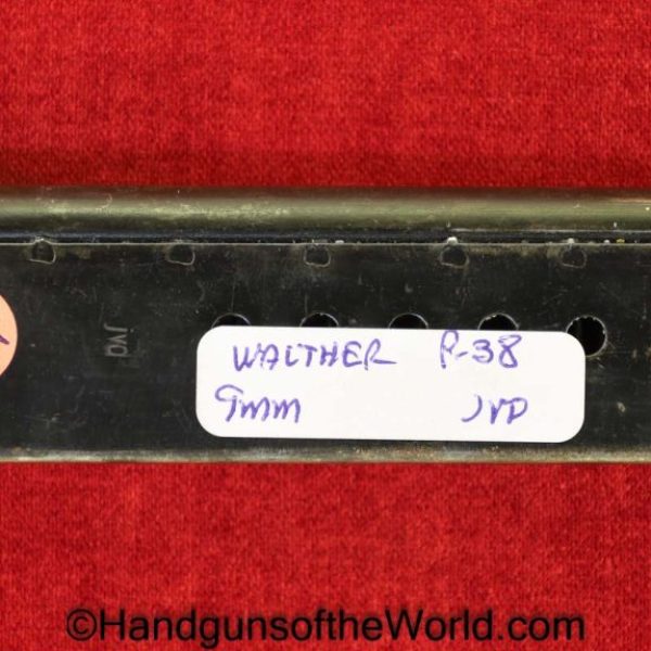 Walther, P-38, 9mm, WWII, Era, Magazine-Clip, Magazine, Mag, Clip, Original, Collectible, German, Germany, P38, P.38, P 38, WW2, Handgun, Pistol, Hand gun