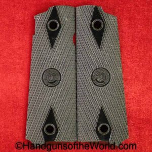 Taurus, PT-1911, Grips, Black, plastic, double diamonds, Original, Collectible, PT, 1911, PT1911, PT 1911, Handgun, Pistol, Hand gun, Set, Pair, Grip