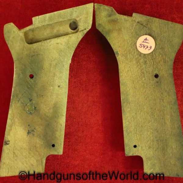 High Standard, Model, 106, 107, Grips, checkered, walnut, right-hand thumb rest, Original, Collectible, Hi Standard, Hi-Standard, Wood, Wooden, American