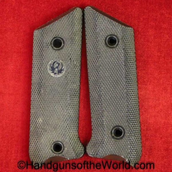 Ruger, Standard Pistol, Grips, Black, plastic, Standard, Pistol, Handgun, Hand gun, Original, Collectible, Americana, American, America, USA, US