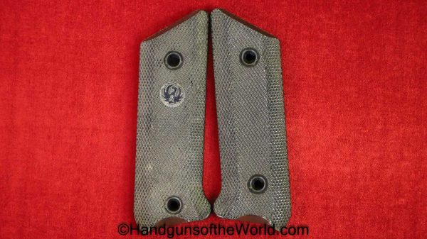 Ruger, Standard Pistol, Grips, Black, plastic, Standard, Pistol, Handgun, Hand gun, Original, Collectible, Americana, American, America, USA, US