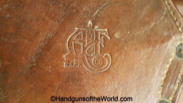 Colt, 1911, Government, Holster, Abercrombie & Fitch, Brown, leather, M1912, pattern, dismount swivel, Original, Collectible, A&F, 1912, Model