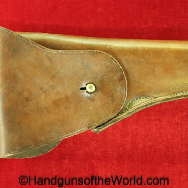 Colt, 1911, Government, Holster, Abercrombie & Fitch, Brown, leather, M1912, pattern, dismount swivel, Original, Collectible, A&F, 1912, Model