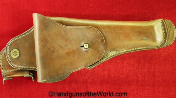 Colt, 1911, Government, Holster, Abercrombie & Fitch, Brown, leather, M1912, pattern, dismount swivel, Original, Collectible, A&F, 1912, Model
