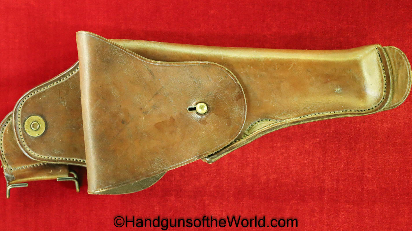 Colt, 1911, Government, Holster, Abercrombie & Fitch, Brown, leather, M1912, pattern, dismount swivel, Original, Collectible, A&F, 1912, Model