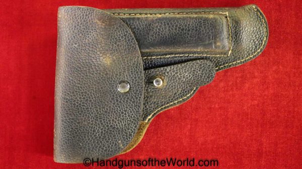 CZ-27, Holster, Black, Pebble grain, Pebblegrain, Original, Collectible, CZ27, CZ 27, CZ, 27, WWII, WW2, Handgun, Pistol, German, Germany, Hand gun
