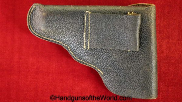 CZ-27, Holster, Black, Pebble grain, Pebblegrain, Original, Collectible, CZ27, CZ 27, CZ, 27, WWII, WW2, Handgun, Pistol, German, Germany, Hand gun