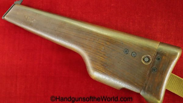 Inglis, MKI*, High Power, Shoulder Stock, Stock, Smooth walnut, 1944, Dated, Original, Collectible, Wood, Wooden, BHP, Hi Power, Hi-Power, Shoulder, Holster