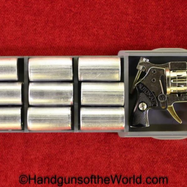 Andres & Dvorsky, Mini, Pinfire, Revolver, 2mm, Kit, Handgun, Collectible, Non-FFL, Non FFL, Flare, Conversion, Austrian, Austria, Case, Cased