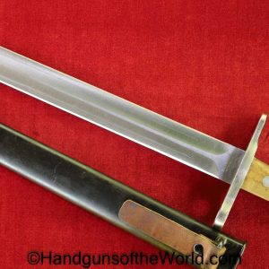 Swiss, K-11, Bayonet, Mint, Original, Collectible, Elsener Schwyz-Victoria, Switzerland, K11, K 11, Edged Weapon, Knife, Blade, Unissued, with Scabbard