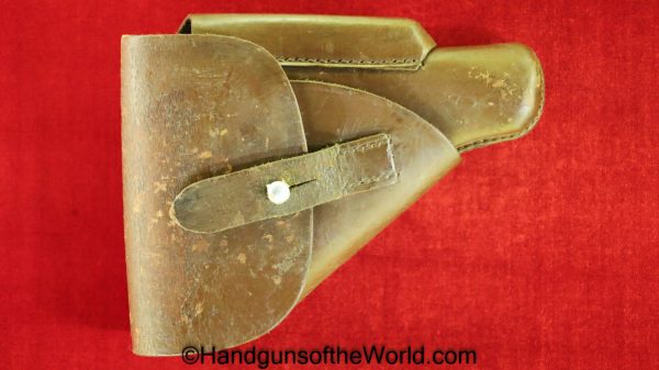 Walther, PPk, Holster, SS Pattern, SS, Pattern, brown, leather, breakaway, Original, Collectible, German, Germany, WWII, WW2, Akah, DRGM, Handgun, Pistol