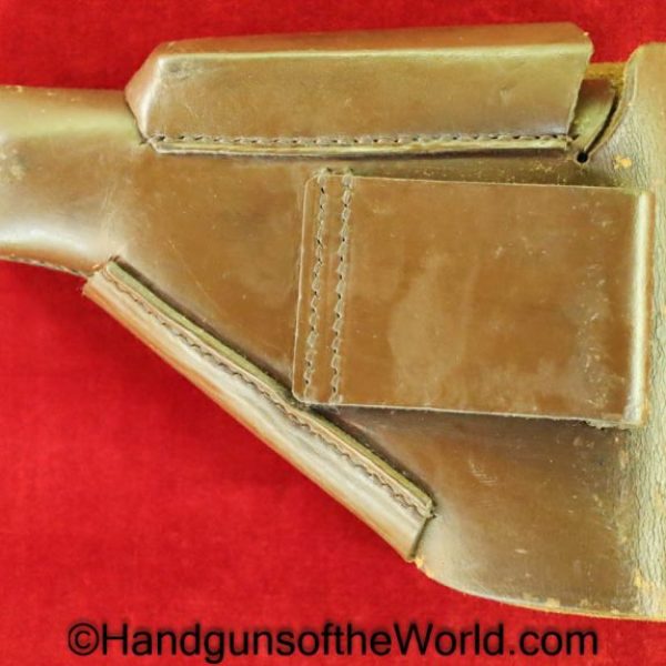 Walther, PPk, Holster, SS Pattern, SS, Pattern, brown, leather, breakaway, Original, Collectible, German, Germany, WWII, WW2, Akah, DRGM, Handgun, Pistol