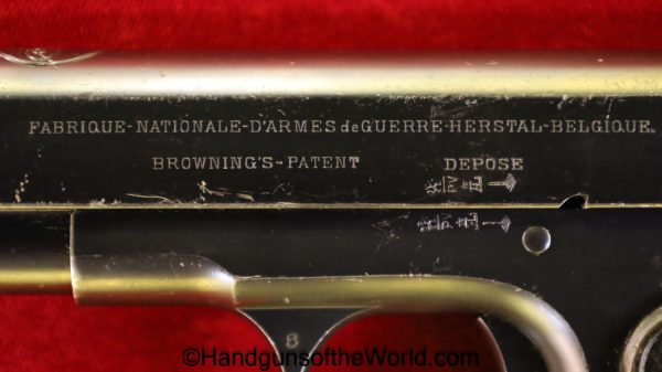 FN, 1903, Browning, 9mm, 1st Turkish Contract, with Holster, Ottoman, Turkish, Contract, Handgun, Pistol, C&R, Collectible, 1st, First, Turkey, Model