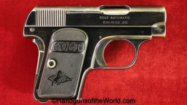 Colt, 1908, .25, 1909, 25, acp, auto, Handgun, Pistol, C&R, Collectible, VP, Vest Pocket, 6.35, 6.35mm, Model, Americana, American, US, USA, America