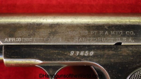 Colt, 1903, Hammerless, .32, 1910, 32, acp, auto, Pocket, Pocket Hammerless, Handgun, Pistol, C&R, Collectible, Model, 7.65, 7.65mm, Americana, American, US