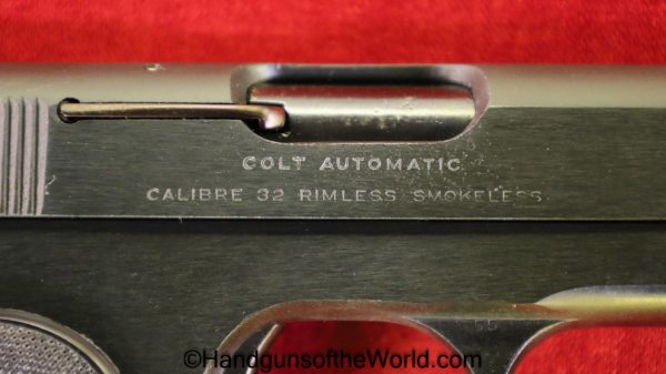 Colt, 1903, Hammerless, .32, 1919, 32, acp, auto, Pocket, Pocket Hammerless, Handgun, Pistol, C&R, Collectible, Model, 7.65, 7.65mm, Americana, American, US