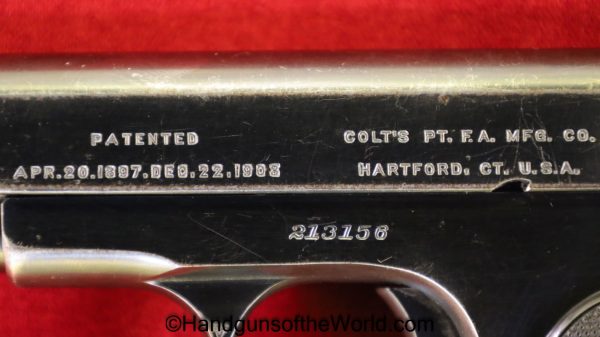 Colt, 1903, Hammerless, .32, 1916, 32, acp, auto, Pocket, Pocket Hammerless, Handgun, Pistol, C&R, Collectible, Model, 7.65, 7.65mm, Americana, American, US