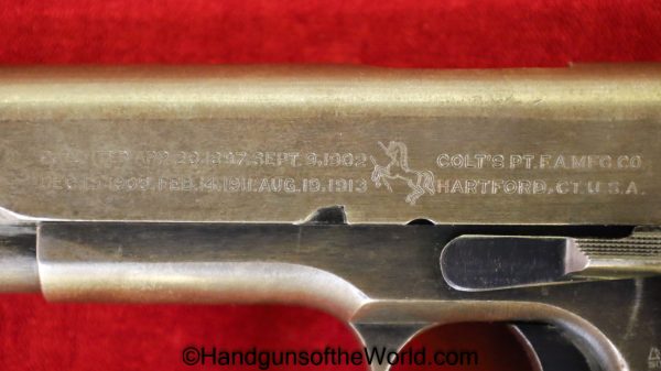 Colt, 1911, .45acp, WWI, US, Army, 1918, US Army, Handgun, Pistol, C&R, collectible, WW1, 45, .45, acp, auto, Americana, American, American, USA, US