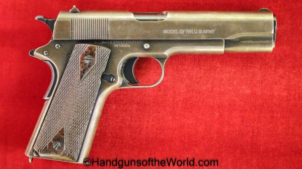 Colt, 1911, .45acp, WWI, US, Army, 1918, US Army, Handgun, Pistol, C&R, collectible, WW1, 45, .45, acp, auto, Americana, American, American, USA, US