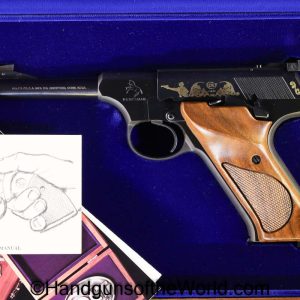 Colt, Huntsman, .22lr, Model S, Masters Edition, Package, 1983, Handgun, Pistol, Collectible, Gold, Etched, Model, S, Masters, Master’s, Edition, USA, US