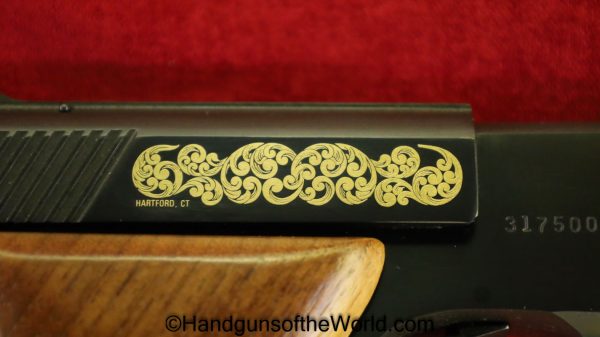 Colt, Huntsman, .22lr, Model S, Masters Edition, Package, 1983, Handgun, Pistol, Collectible, Gold, Etched, Model, S, Masters, Master’s, Edition, USA, US