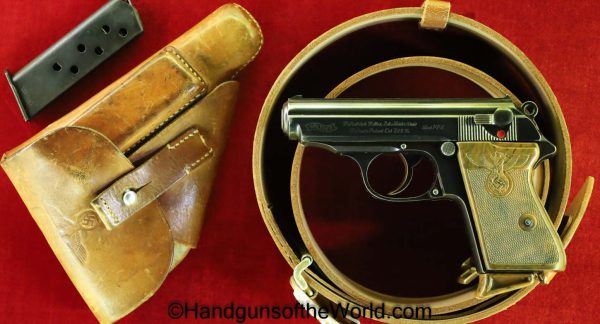 Walther, PPK, 7.65mm, Party Leader, Full Rig, Outstanding, German, Germany, Handgun, Pistol, C&R, Collectible, 7.65, NSDAP, WWII, WW2, 32, .32, acp, auto
