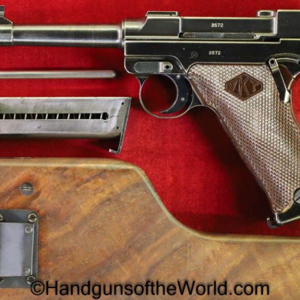 Valmet, L-35, Lahti, 9mm, 1st, Variation, with Stock, First, Variant, Finland, Finnish, WWII, WW2, Stocked, L35, L.35, L 35, Handgun, Pistol, C&R, Collectible
