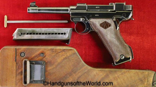 Valmet, L-35, Lahti, 9mm, 1st, Variation, with Stock, First, Variant, Finland, Finnish, WWII, WW2, Stocked, L35, L.35, L 35, Handgun, Pistol, C&R, Collectible