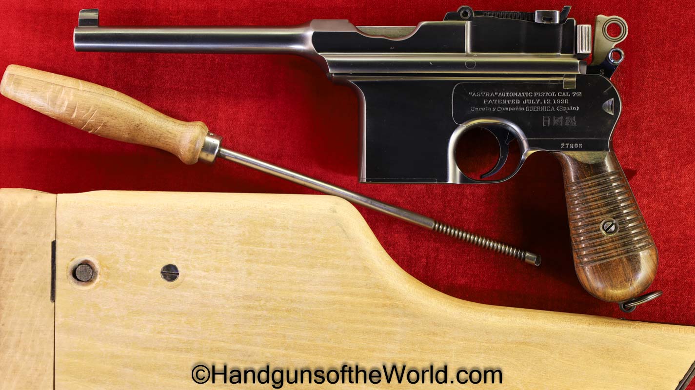 Astra, 900, 7.63mm, Chinese Contract, Matching Stock, Incredible, Chinese, Contract, China, Spain, Spanish, 7.63, Handgun, Pistol, C&R, Collectible, 1937