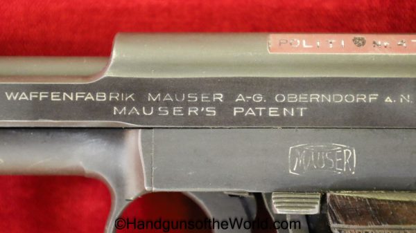 Mauser, 1914, 7.65mm, Norwegian, Police, Reissue, Norway, Post-War, Post War, handgun, pistol, C&R, collectible, pocket, 32, .32, acp, auto, German, Germany