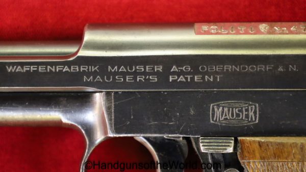 Mauser, 1914, 7.65mm, Norwegian, Police, Reissue, Norway, Post-War, Post War, handgun, pistol, C&R, collectible, pocket, 32, .32, acp, auto, German, Germany