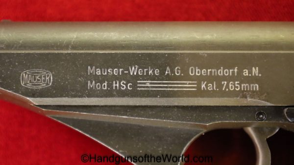 Mauser, HSc, 7.65mm, Post War, French, Mint, France, Post-War, handgun, pistol, C&R, collectible, Pocket, 32, .32, acp, auto, 7.65, phosphate, German, Germany