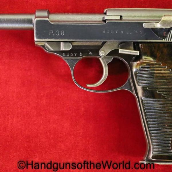Walther, P-38, AC45, 9mm, Late War, German, WWII, FNH Barrel, Germany, WW2, P38, P.38, P 38, AC-45, AC 45, handgun, pistol, C&R, collectible, Late