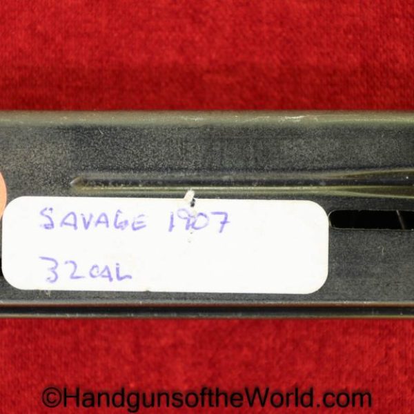 Savage, 1907, 1917, .32, Magazine-Clip, magazine, mag, clip, original, collectible, model, 32, acp, auto, 7.65, 7.65mm, handgun, pistol, Americana, American