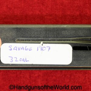 Savage, 1907, 1917, .32, Magazine-Clip, magazine, mag, clip, original, collectible, model, 32, acp, auto, 7.65, 7.65mm, handgun, pistol, Americana, American