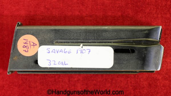 Savage, 1907, 1917, .32, Magazine-Clip, magazine, mag, clip, original, collectible, model, 32, acp, auto, 7.65, 7.65mm, handgun, pistol, Americana, American
