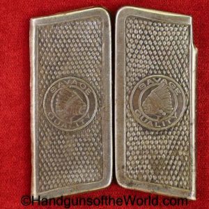 Savage, 1907, Steel, Grips, Grip, Pair, Model, Early, Handgun, Hand gun, Pistol, American, America, Americana, US, USA, Old, Real, Original, Collectible