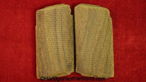 Savage, 1907, 45, Grips, US, Test, Trials, Pistol, Checkered, Wood, Walnut, Wooden, Trial, .45, acp, auto, Model, Repro, Reproduction, Grip, Pair