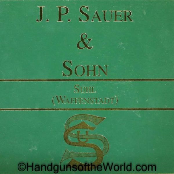 J.P. Sauer & Sohn-Suhl, Book, J.P.Sauer & Sohn-Suhl, A Historical Study of Sauer Automatic Pistols, Jim Cate & Nico Van Gijn, Cate, Van Gijn, Autographed