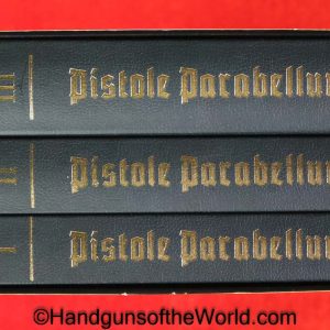 Pistole Parabellum, Book, Joachim Gortz & Geoffrey L. Sturgess, Gortz & Sturgess, original, collectible, 3, Three, V, Volume, set, with slip case