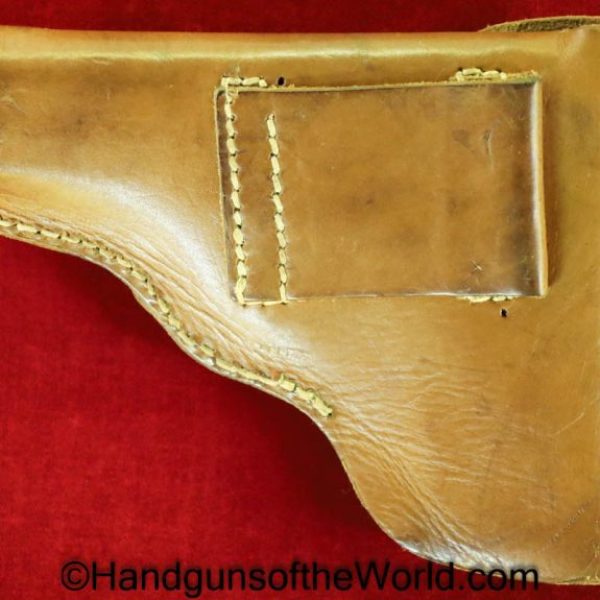 CZ-27, Police Marked, Holster, tan, leather, original, collectible, CZ, 27, CZ27, CZ 27, police, German, Germany, WWII, WW2, RBn, RBnr, Czech, Czechoslovakia