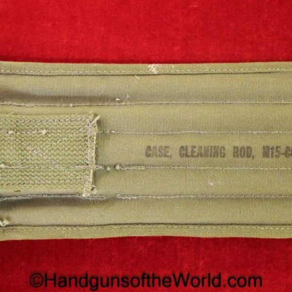 US, M15, Cleaning Rod, Kit, Steel, green, canvas, case, cased, original, collectible, M 15, M.15, M-15, cleaning, rod, cleaning kit, Americana, American
