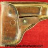CZ-22, Holster, CZ, 22, CZ22, CZ 22, original, collectible, unmarked, brown, leather, Czech, Czechoslovakia, handgun, pistol, hand gun, real, old, vintage