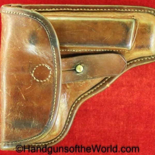 CZ-22, Holster, CZ, 22, CZ22, CZ 22, original, collectible, unmarked, brown, leather, Czech, Czechoslovakia, handgun, pistol, hand gun, real, old, vintage
