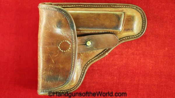 CZ-22, Holster, CZ, 22, CZ22, CZ 22, original, collectible, unmarked, brown, leather, Czech, Czechoslovakia, handgun, pistol, hand gun, real, old, vintage