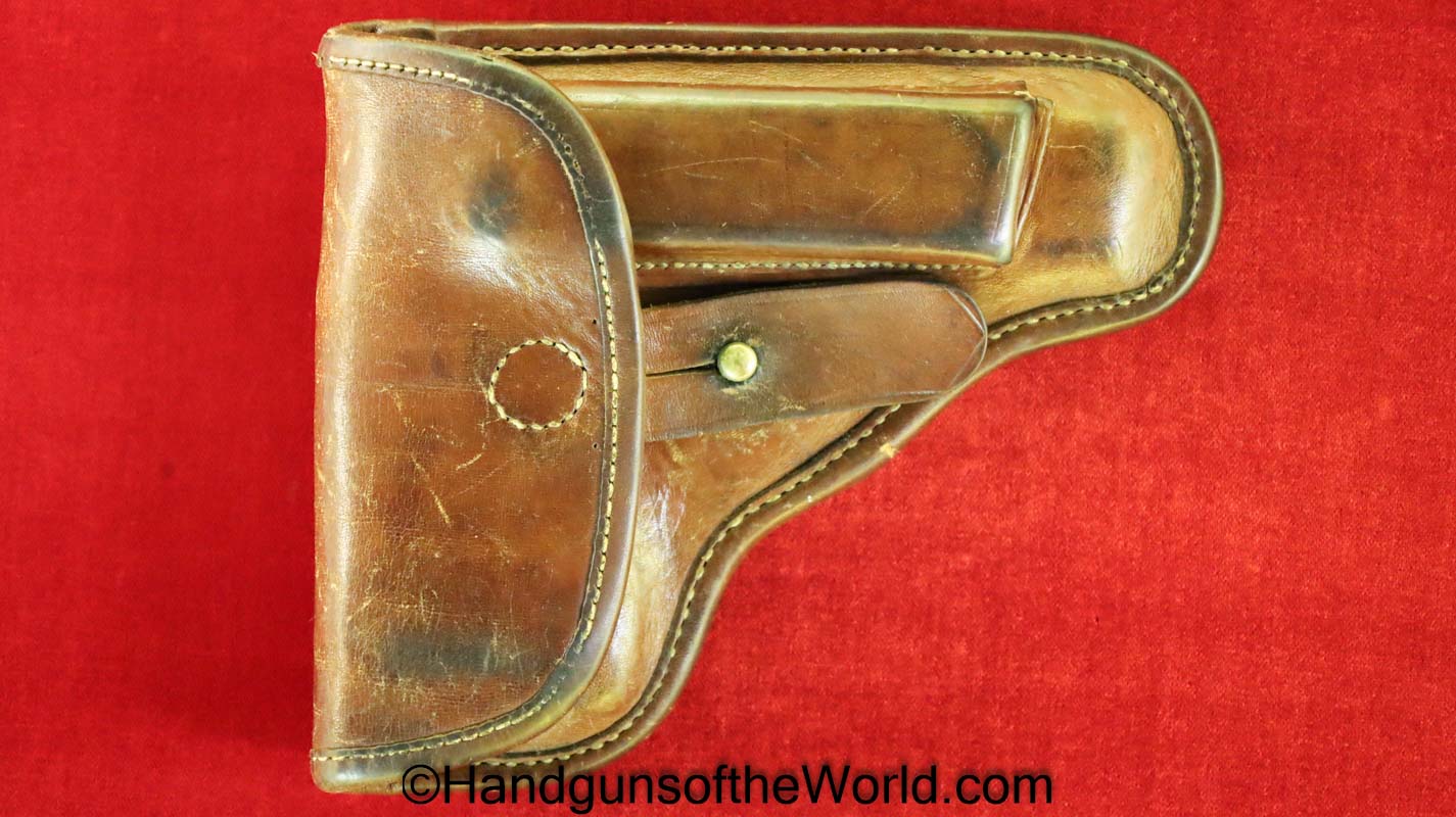 CZ-22, Holster, CZ, 22, CZ22, CZ 22, original, collectible, unmarked, brown, leather, Czech, Czechoslovakia, handgun, pistol, hand gun, real, old, vintage