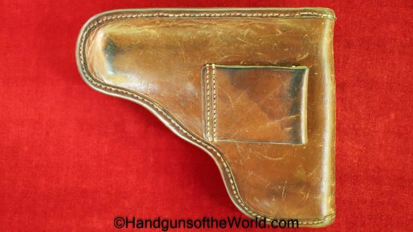 CZ-22, Holster, CZ, 22, CZ22, CZ 22, original, collectible, unmarked, brown, leather, Czech, Czechoslovakia, handgun, pistol, hand gun, real, old, vintage