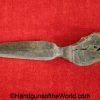 Knife, Made From Iron Shrapnel, Made, From, Iron, Shrapnel, GI, Original, Collectible, Souvenir, WWII, WWI, WW2, WW1, Oddity, Curiosity, Relic, Theatre