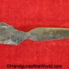 Knife, Made From Iron Shrapnel, Made, From, Iron, Shrapnel, GI, Original, Collectible, Souvenir, WWII, WWI, WW2, WW1, Oddity, Curiosity, Relic, Theatre